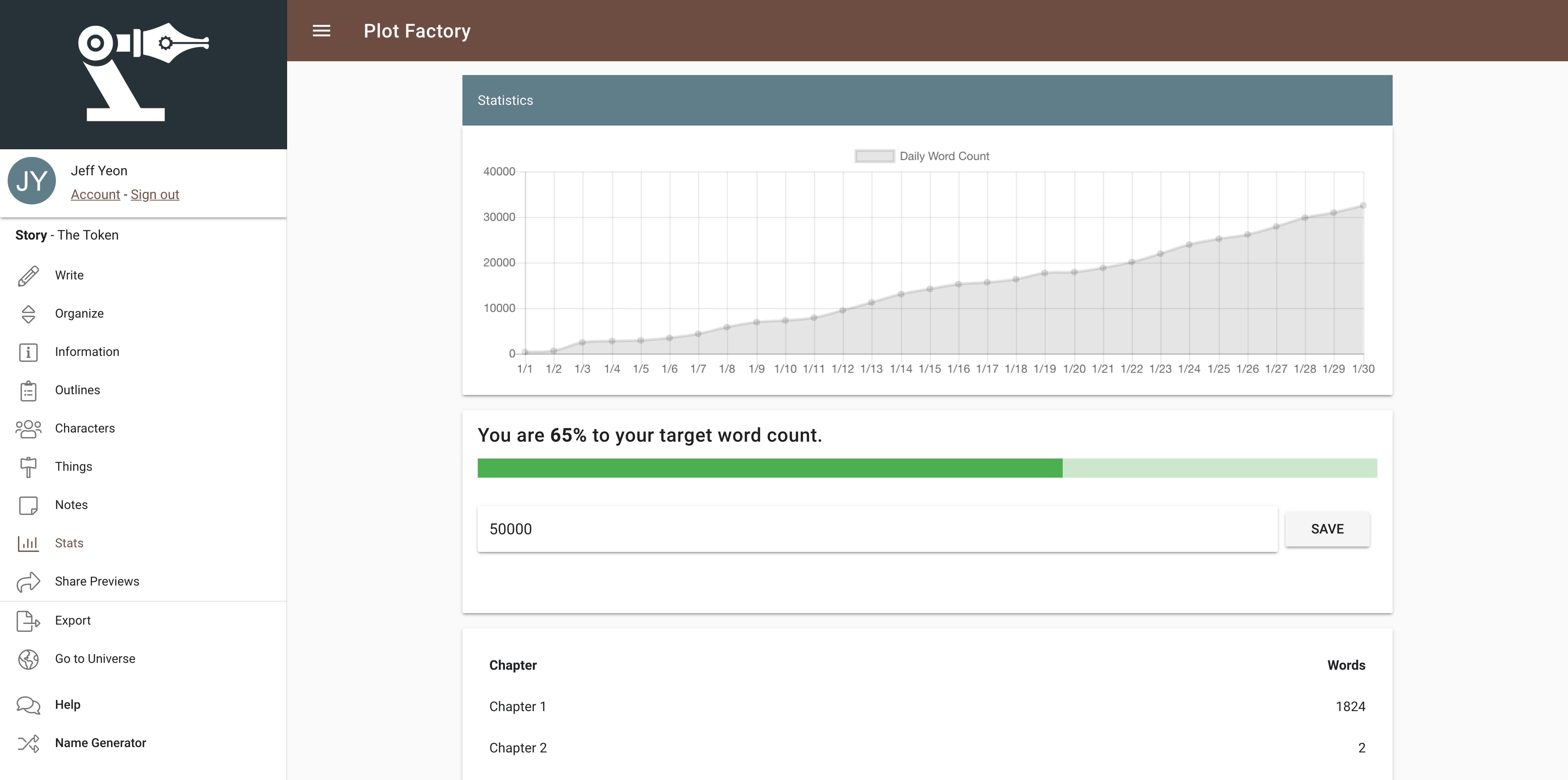 Plot Factory Home Page